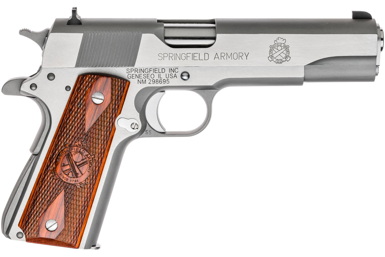 Springfield 1911-A1 Mil-Spec 45ACP Stainless Steel Springfield 1911-A1 Mil-Spec 45ACP Stainless Steel - Firearms - Sunshine Gun Shop