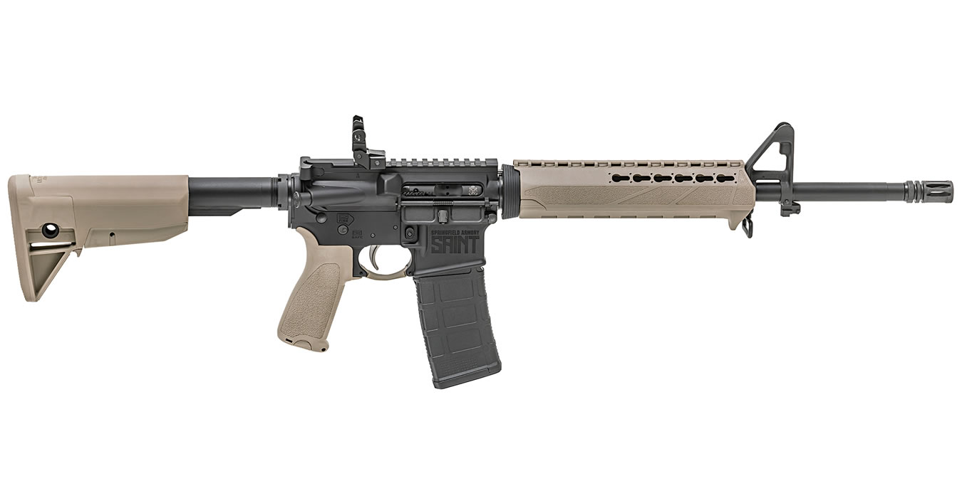 Springfield Saint 5.56mm Flat Dark Earth (FDE) Semi-Automatic Rifle Springfield Saint 5.56mm Flat Dark Earth (FDE) Semi-Automatic Rifle - Rifles - Sunshine Gun Shop