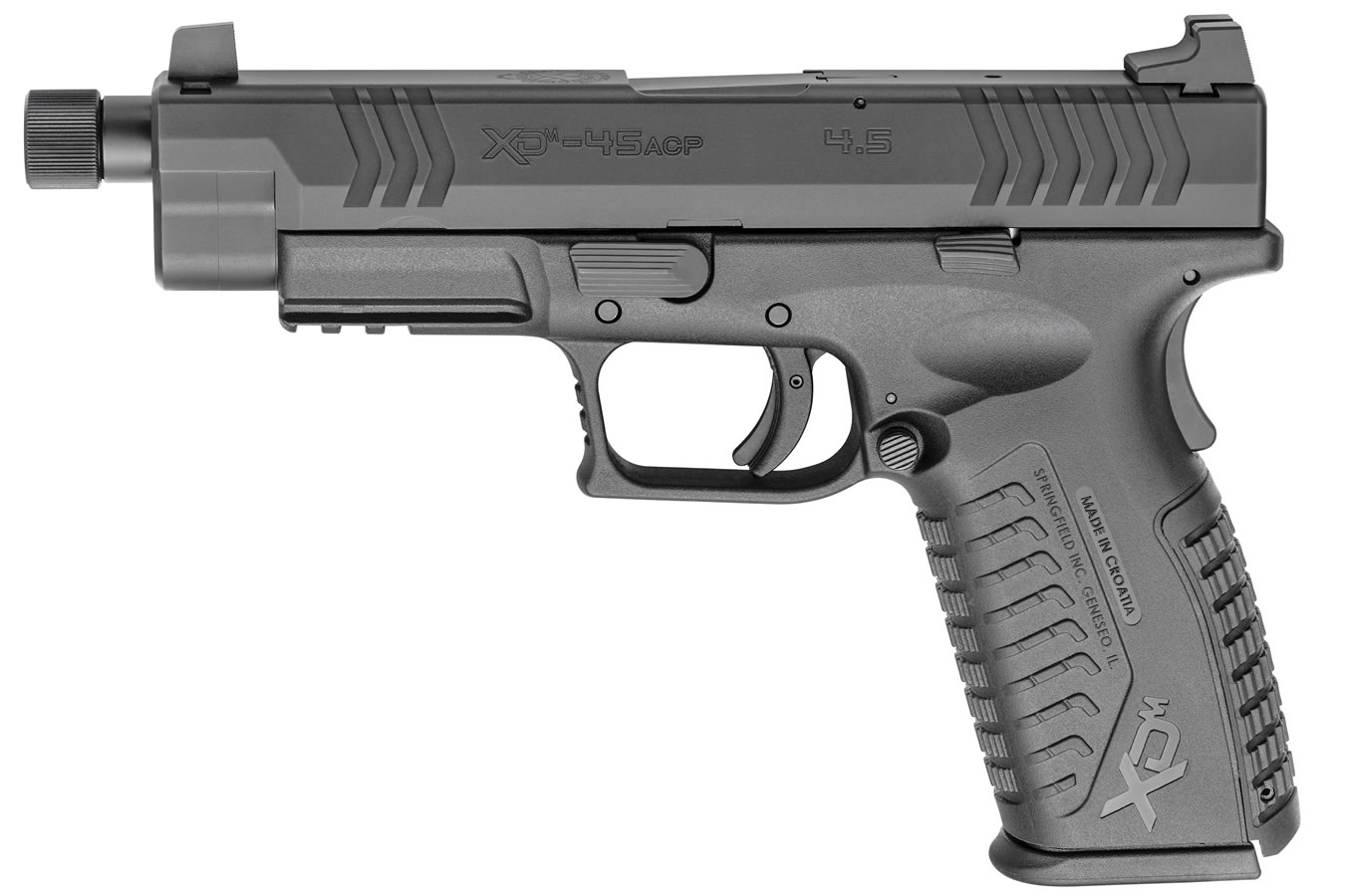 Springfield XDM .45ACP 4.5 Black Essentials Package with Threaded Barrel Springfield XDM .45ACP 4.5 Black Essentials Package with Threaded Barrel - Firearms - Sunshine Gun Shop