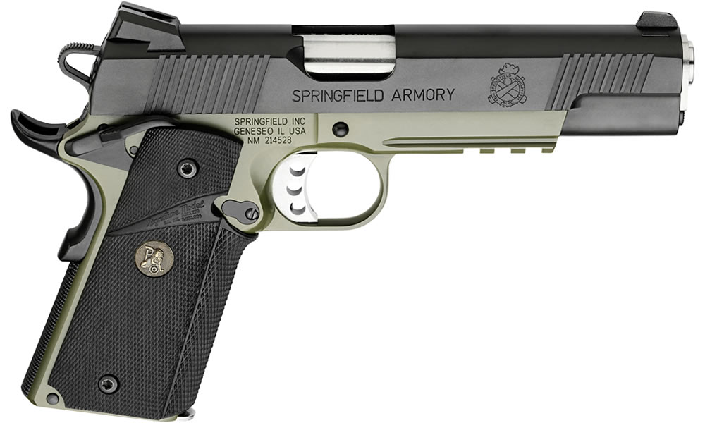 Springfield 1911 Loaded MC Operator 45ACP OD Green Armory Kote Springfield 1911 Loaded MC Operator 45ACP OD Green Armory Kote - Firearms - Sunshine Gun Shop