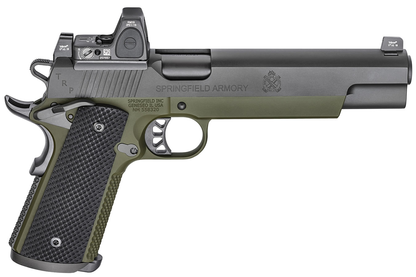 Springfield 1911 TRP 10mm Long Slide with Trijicon RMR Reflex Sight and Range Bag Springfield 1911 TRP 10mm Long Slide with Trijicon RMR Reflex Sight and Range Bag - Firearms - Sunshine Gun Shop