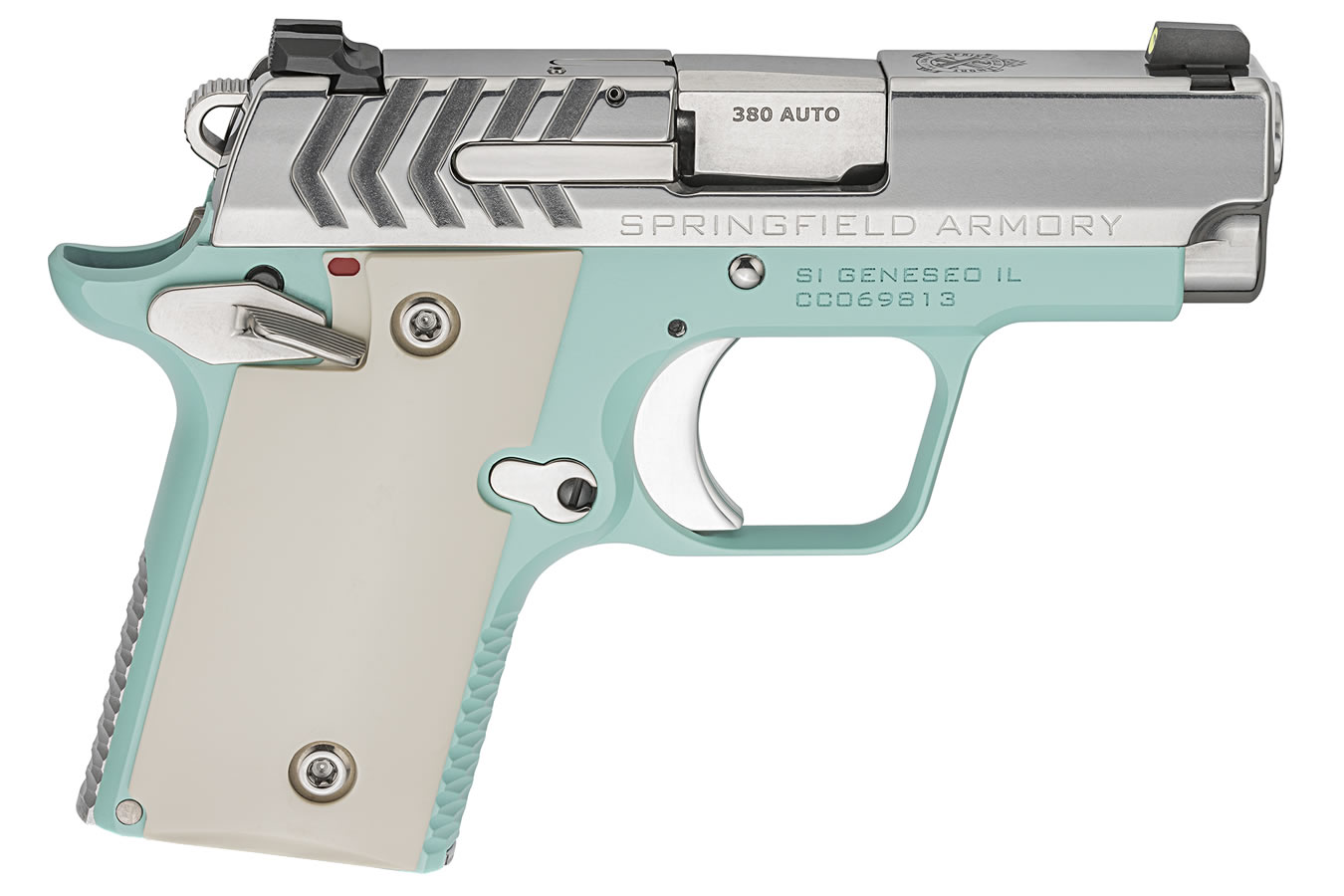 Springfield 911 .380 ACP Carry Conceal Pistol with Vintage Blue Cerakote/Stainless Finish Springfield 911 .380 ACP Carry Conceal Pistol with Vintage Blue Cerakote/Stainless Finish - Pistols - Sunshine Gun Shop