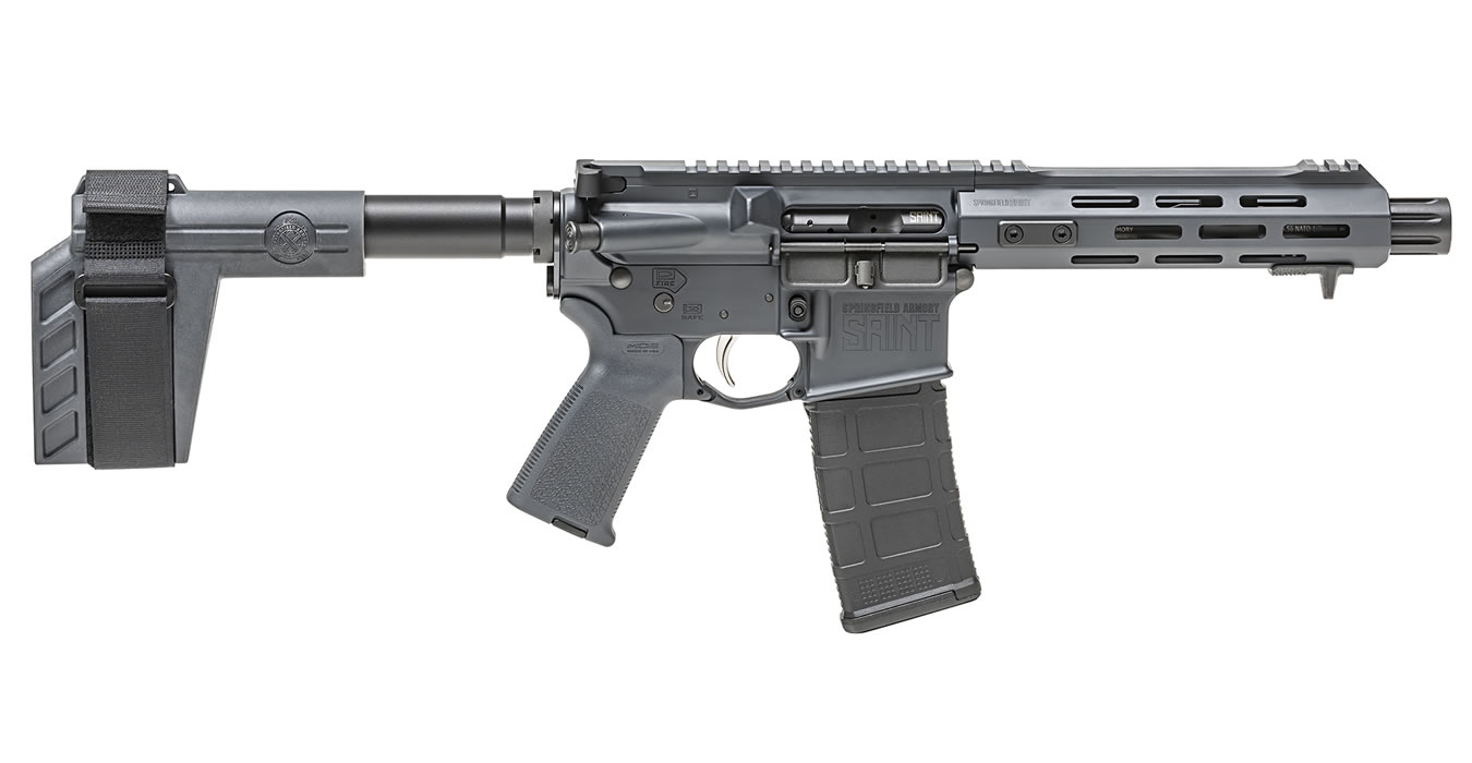 Springfield Saint 5.56mm Tactical Gray Semi-Auto Pistol Springfield Saint 5.56mm Tactical Gray Semi-Auto Pistol - Pistols - Sunshine Gun Shop
