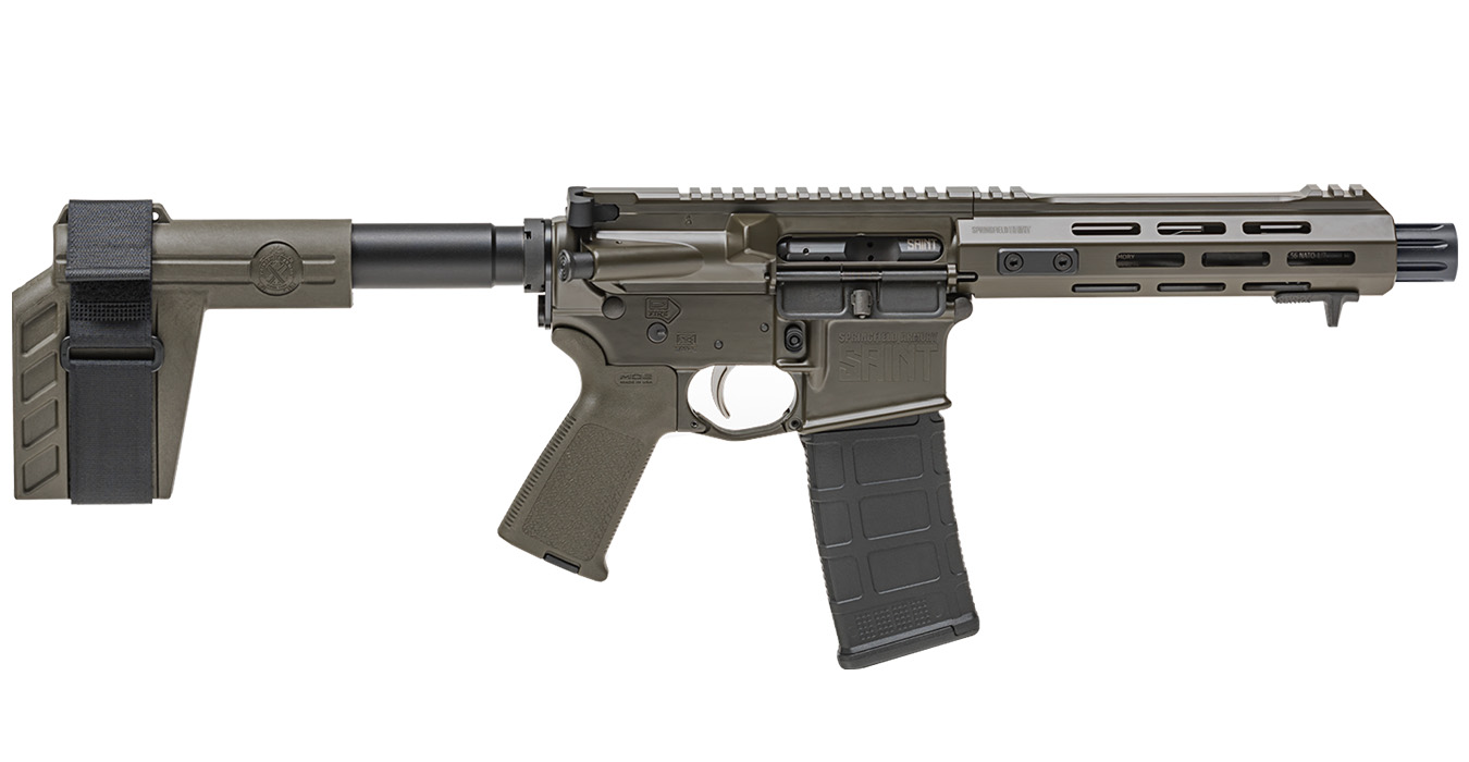 Springfield Saint 5.56mm OD Green Semi-Auto Pistol Springfield Saint 5.56mm OD Green Semi-Auto Pistol - Pistols - Sunshine Gun Shop