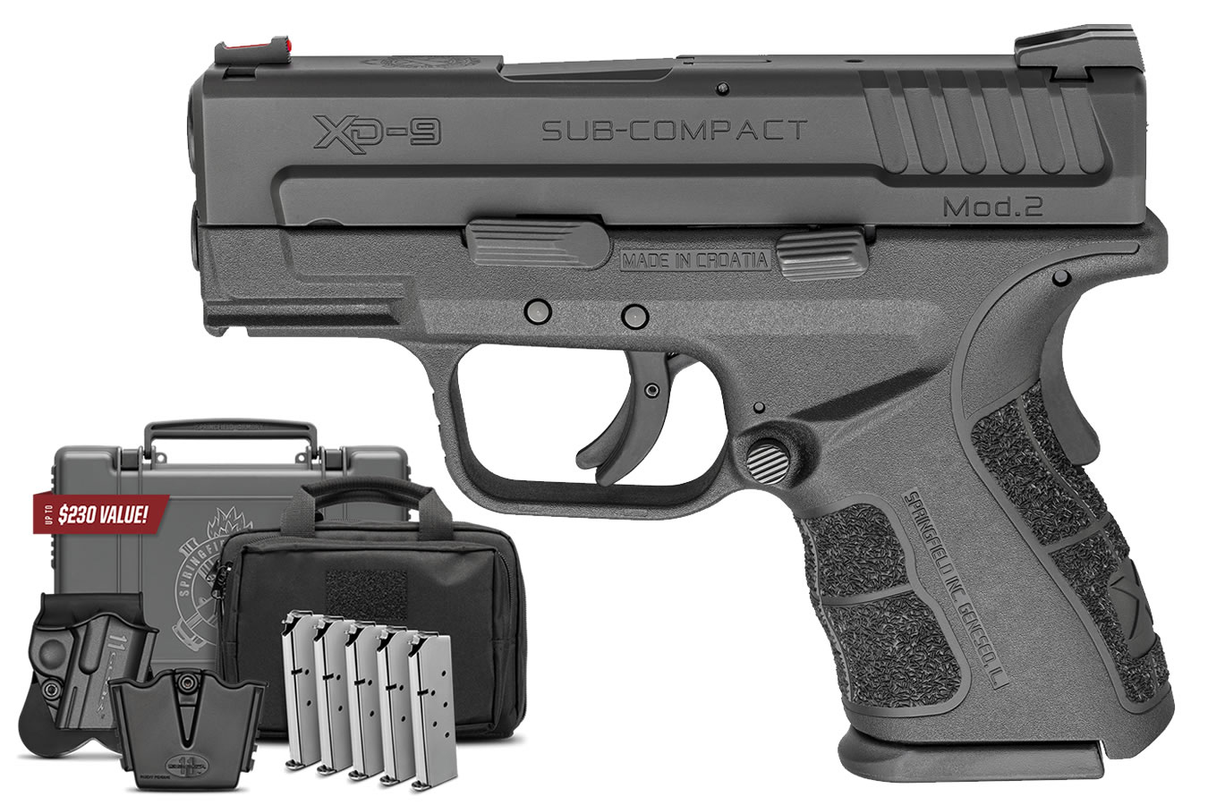 Springfield XD Mod.2 9mm Sub-Compact Pistol with Instant Gear Up Package Springfield XD Mod.2 9mm Sub-Compact Pistol with Instant Gear Up Package - Pistols - Sunshine Gun Shop