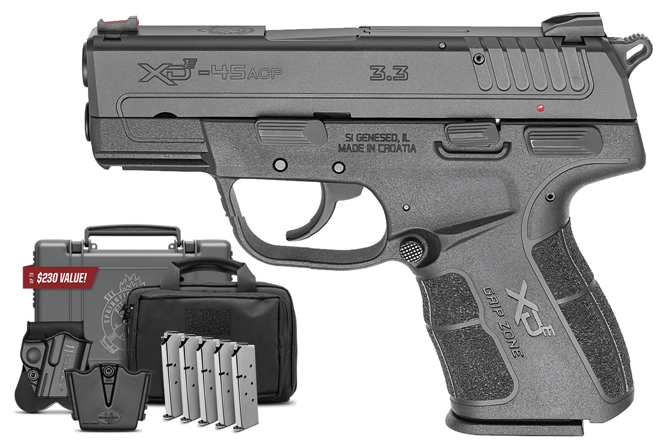 Springfield XD-E 45 ACP DA/SA Instant Gear Up Package with 5 Mags and Range Bag Springfield XD-E 45 ACP DA/SA Instant Gear Up Package with 5 Mags and Range Bag - Firearms - Sunshine Gun Shop