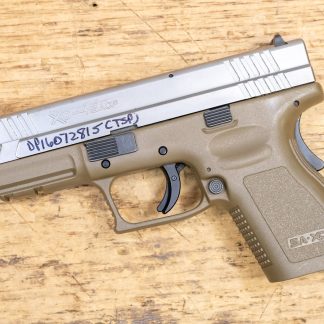 Springfield XD-45 45 ACP Compact Police Trade-in Pistol with FDE Frame and Silver Slide (No - Pistols | Sunshine Gun Shop