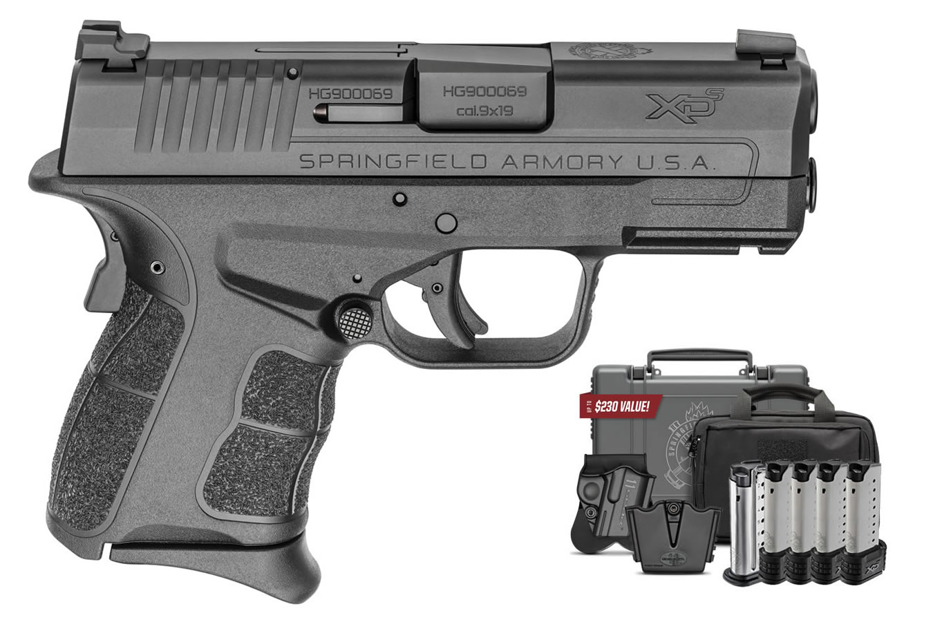 Springfield XDS Mod.2 9mm Instant Gear Up Package with Front Night Sight, 5 Mags, Range Bag, Holster and Mag Pouch Springfield XDS Mod.2 9mm Instant Gear Up Package with Front Night Sight, 5 Mags, Range Bag, Holster and Mag Pouch - Firearms - Sunshine Gun Shop