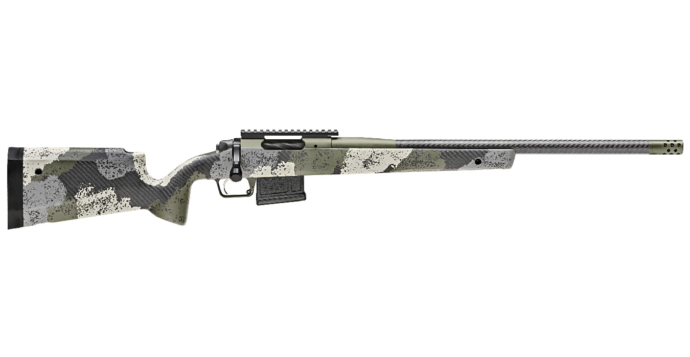 Springfield 2020 Waypoint 6.5 Creedmoor Bolt-Action Rifle with Carbon Fiber Barrel and Evergreen Camo Stock Springfield 2020 Waypoint 6.5 Creedmoor Bolt-Action Rifle with Carbon Fiber Barrel and Evergreen Camo Stock - Rifles - Sunshine Gun Shop