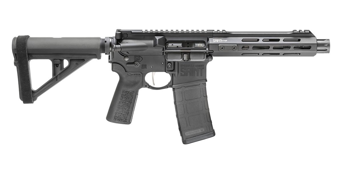 Springfield Saint Victor 5.56mm AR-15 Pistol with Magpul BTR Pistol Stabilizing Brace Springfield Saint Victor 5.56mm AR-15 Pistol with Magpul BTR Pistol Stabilizing Brace - Pistols - Sunshine Gun Shop