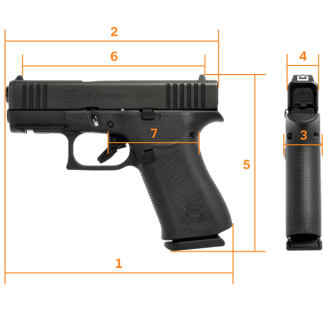 Glock 43X (New 2026) 9mm w/ 15rd Metal Magazines