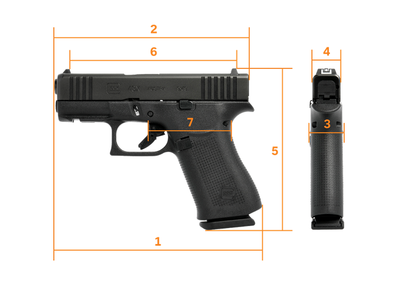 Glock 43X (New 2026) 9mm w/ 15rd Metal Magazines