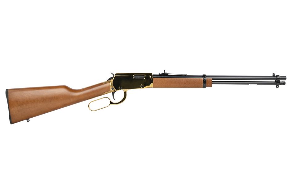 Rossi Rio Bravo 22LR Lever-Action Rifle with Gold Receiver and Hardwood Stock Rossi Rio Bravo 22LR Lever-Action Rifle with Gold Receiver and Hardwood Stock - Rifles - Sunshine Gun Shop