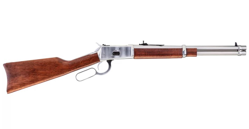 Rossi R92 .45 Colt Lever-Action Rifle with Polish Stainless Steel Finish and Hardwood Rossi R92 .45 Colt Lever-Action Rifle with Polish Stainless Steel Finish and Hardwood - Rifles - Sunshine Gun Shop