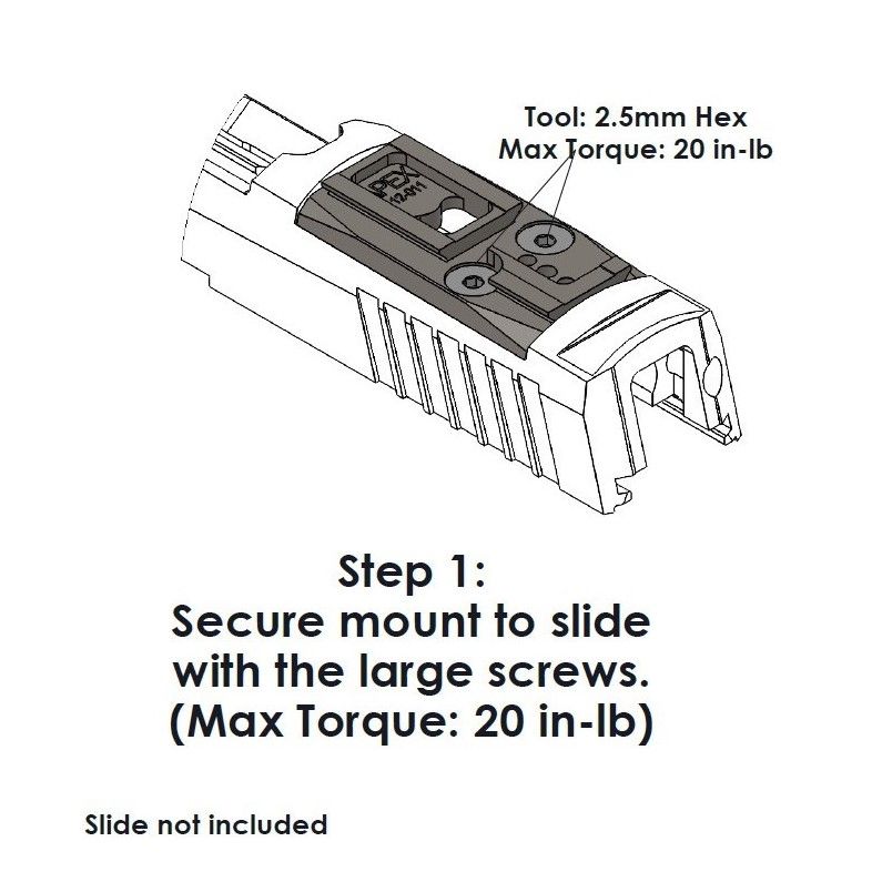 Apex Optic Mount for ACRO/MPS* - Sig P320 RX and RX Pro Apex Optic Mount for ACRO/MPS* - Sig P320 RX and RX Pro - Optics - Sunshine Gun Shop